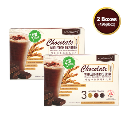 ecoBrown's Chocolate Beverage (Low Sugar) [2 boxes]