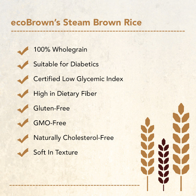 ecoBrown’s Steam Brown Rice 1kg