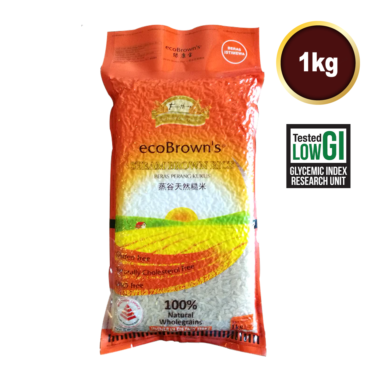 ecoBrown’s Steam Brown Rice 1kg