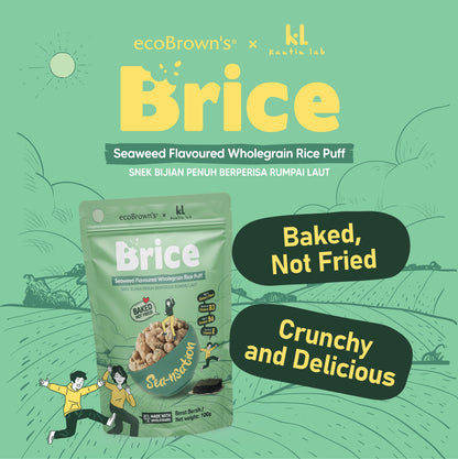 ecoBrown’s Brice Seaweed Flavoured Wholegrain Rice Puff [40g]