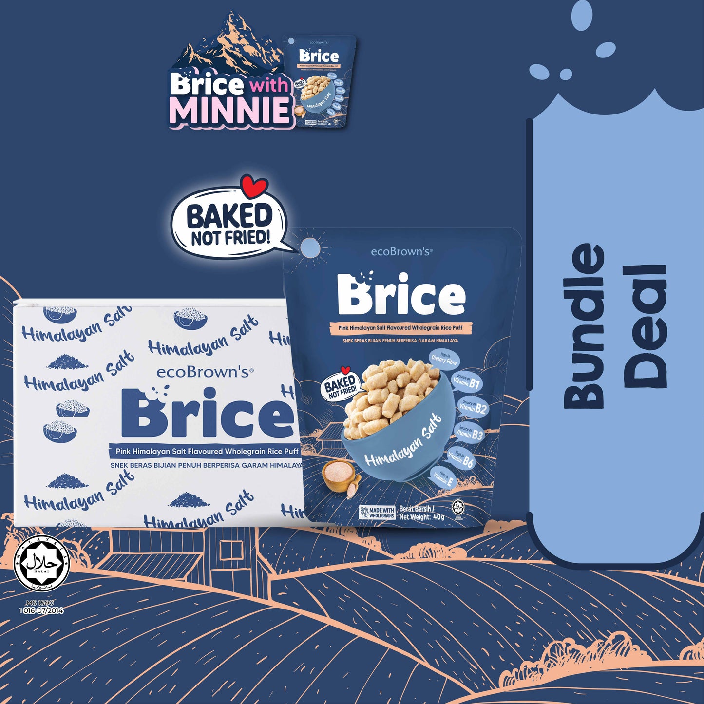 [Campaign Bundle] ecoBrown’s Brice Flavoured Himalayan Salt Wholegrain Rice Puff
