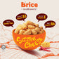 [100g] ecoBrown’s Brice Spicy Cheese Flavoured Wholegrain Rice Puff | Baked, Not Fried | High Fibre Snack