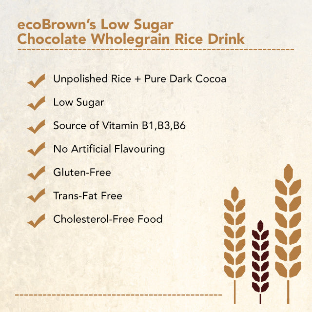 ecoBrown's Chocolate Beverage (Low Sugar) 350g