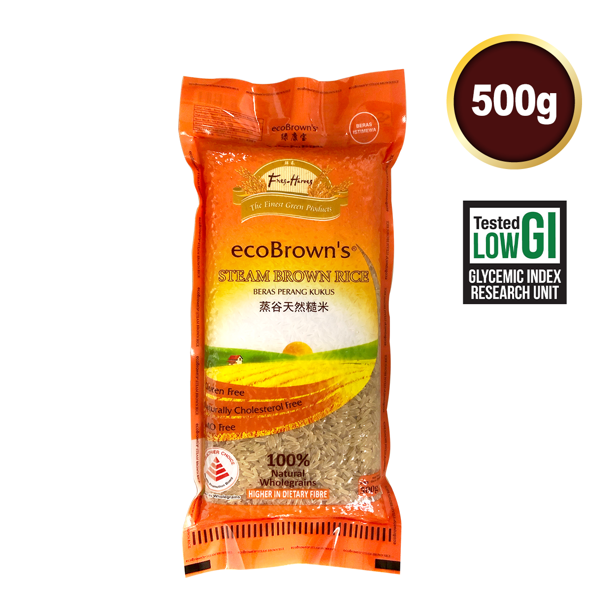 ecoBrown’s Steam Brown Rice 500g